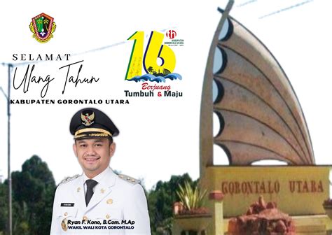 Tahun Gorontalo Utara Wawali Selamat Ulang Tahun Surga Pariwisata