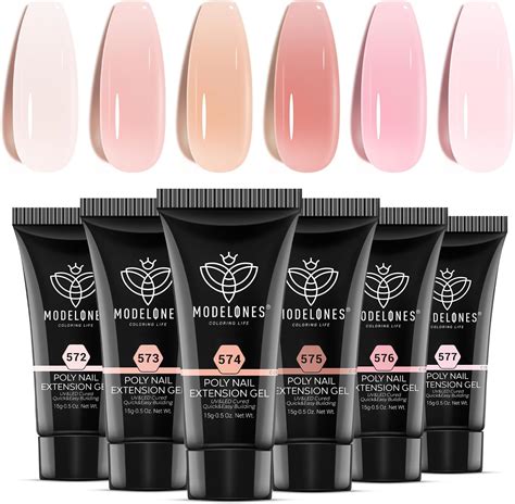 Amazon Modelones Poly Gel Colors Nude Pink Natural All Seasons