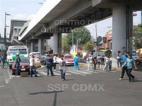 Bloquean ambos sentidos de avenida Tláhuac por falta de agua Excélsior