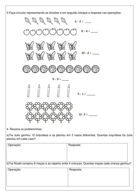 3º Ano Pano De Aula E Atividades De MatemÁtica NÚmeros DivisÃo Cuca Super Legal