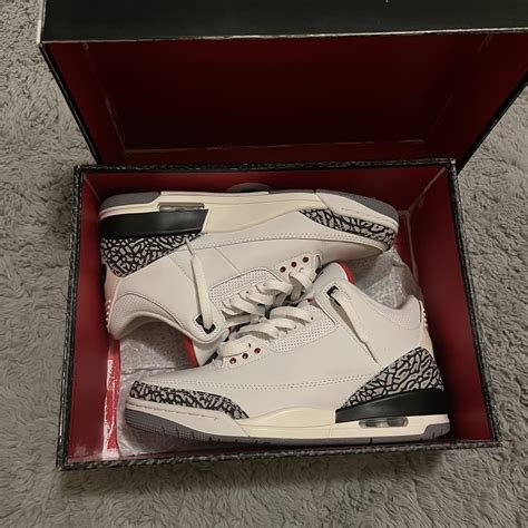 Jordan 3 White Cement Reimagined Size: US 10 Men’s... - Depop