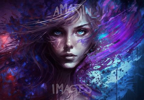 Ai Art Beautiful Woman Ai Generated Wall Art Digital Download Abstract