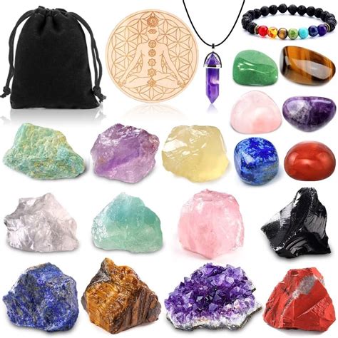 Purpledi Chakra Stenen Set Kristallen Helende Stenen Set Pcs Chakra