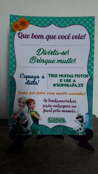 Cartao De Agradecimento Frozen Fever Elo Produtos Especiais