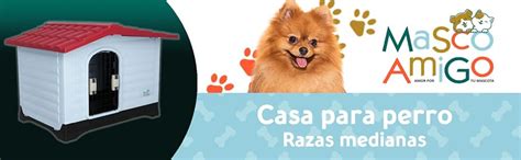 MASCOAMIGO Casa Térmica para Perros Razas Medianas Incluye Puerta