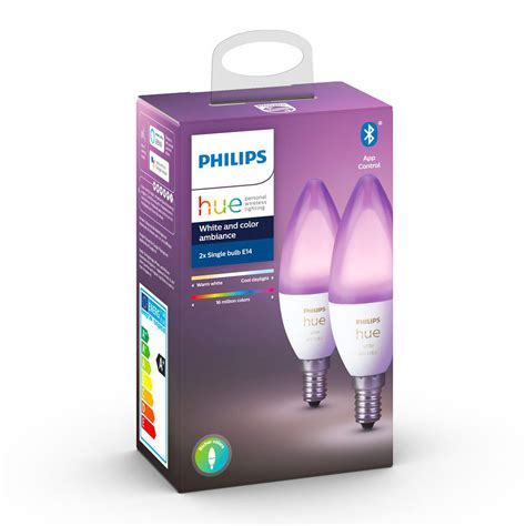 Philips Hue White Color Ambiance Flamme E Bluetooth X Ampoule