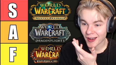 All World Of Warcraft Expansions Ranked Tier List Youtube