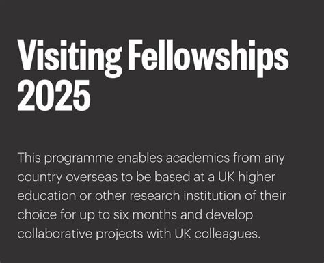 The British Academys Visiting Fellowships Up To Per