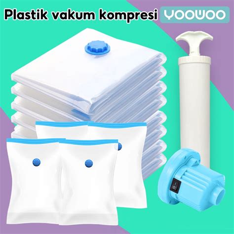 Jual YooWoo Plastik Kompresi Vakum Vacum Plastic Bag Travel Vakum