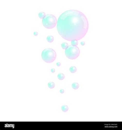 Watercolor Soap Bubbles Vector Illustration Eps 10 Stock Image Stock