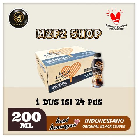 Jual Kopi Kenangan Indonesiano Original Black Coffee Pet 200 Ml