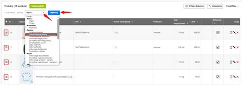 Jak masowo zmienić kategorię główną dla produktów Zarządzanie