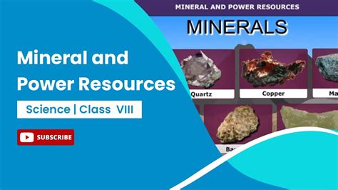 Minerals Mineral And Power Resources Geography Class 8 YouTube