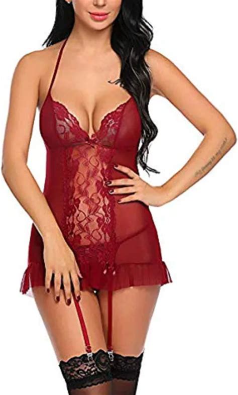 Buy Hardsosh S Couture Red Hot Sexy Babydoll Lingerie Dress For