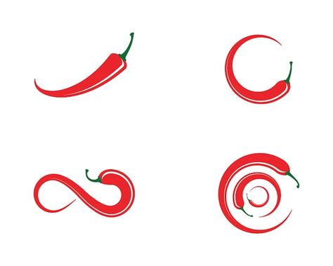 Premium Vector Red Hot Natural Chili Vector Illustration