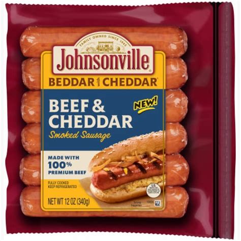 Johnsonville Beddar With Cheddar Beef Cheddar Smoked Sausage Oz