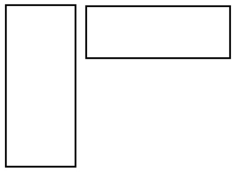forms arranging  tall narrow rectangle   short wide  user