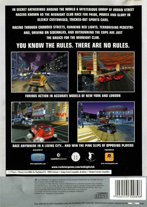 Midnight Club Street Racing Cover Or Packaging Material Mobygames