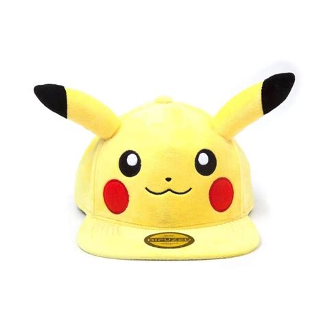 Pok Mon Plush Snapback Cap Embarrassed Pikachu Difuzed