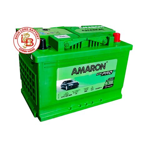 Ắc Quy AMARON DIN 74 12V 74Ah Ắc Quy AMARON Cho Xe Ô Tô BachLong