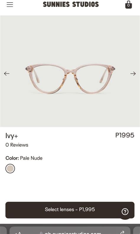 Sunnies Specs Ivy Pale Nude W Anti Rad Lens Women S Fashion Watches Accessories Sunglasses