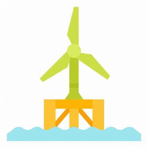 Energy Floating Offshore Renewable Wind Icon Download On Iconfinder