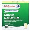 Walgreens Cough Mucus Relief DM Immediate Release Tablets Walgreens