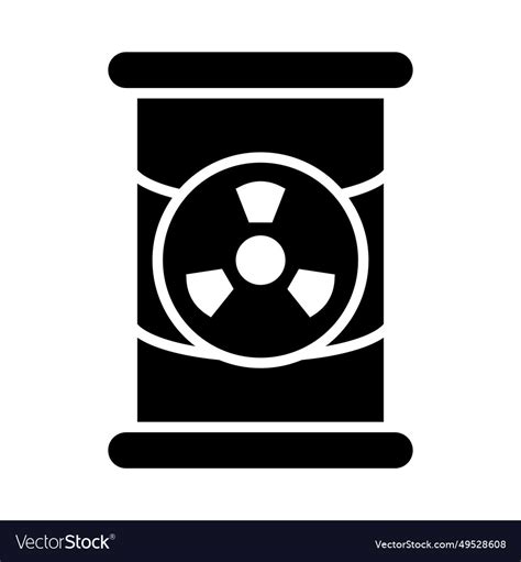 Chemical waste glyph icon for personal Royalty Free Vector