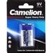 6x Camelion Super Heavy Duty 9V 6F22 Block 9V Battery Carbon Zinc