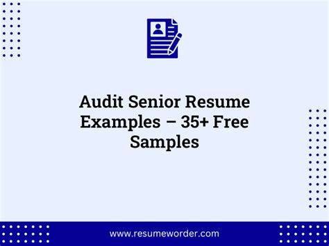 Senior Accountant Resume Examples Tips 23 Free Samples ResumeWorder