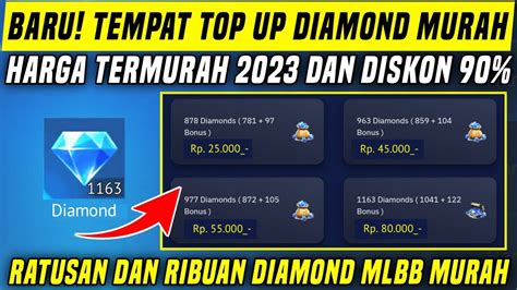 Tempat Top Up Diamond Mobile Legends Paling Murah 2023 Tempat Top Up Diamond Mlbb Termurah