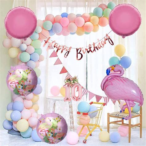 Attache Flamingo Theme Foil Balloon For Birthday Decoration Items