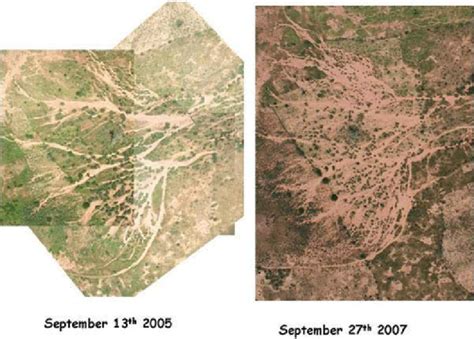 Extension Of The Sandy Deposit Area Located Downstream From The