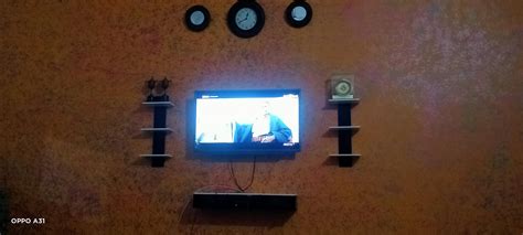 Buy Wooden Twist Wall Mounted TV Unit, Cabinet, with TV Stand Unit Wall ...