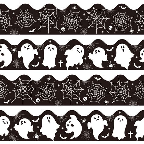 Halloween Black And White Border