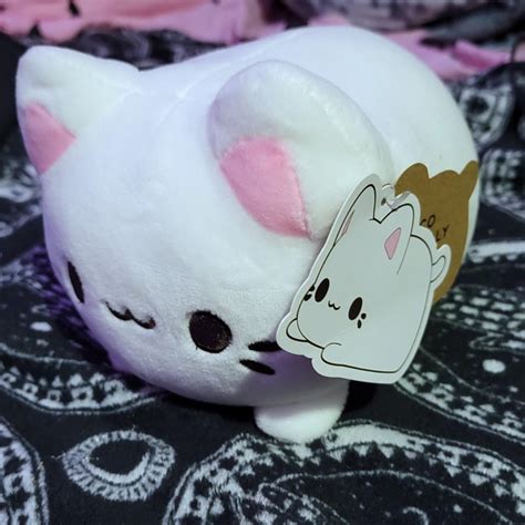 cat mochi plush . . . . brand new with tag... - Depop