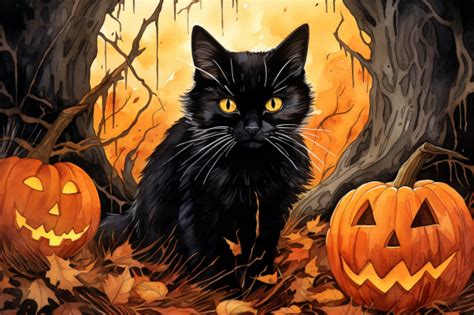 Halloween Cat Pumpkin – Paint By Numbers