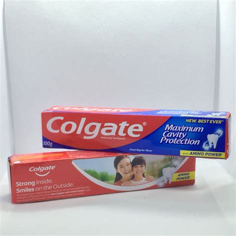 Colgate Maximum Cavity Protection With Amino Power 100g Lazada