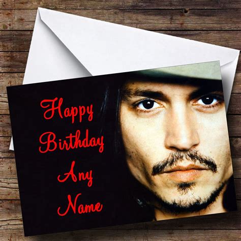 Johnny Depp Personalised Birthday Card - The Card Zoo