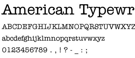 American typewriter font free download - kaserranch