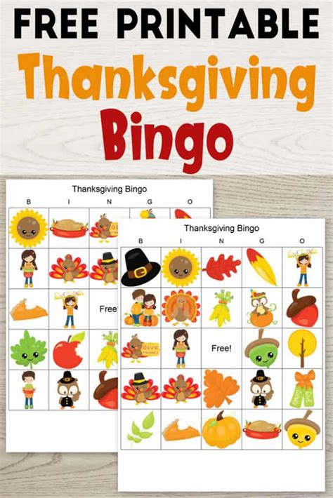 Free Printable Thanksgiving Bingo - The Artisan Life