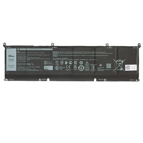 Dell 6 Cell 86 Wh Lithium Ion Replacement Battery For Select Laptops