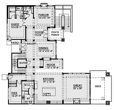 Luxury 3-Story Modern Style House Plan 7882 - Plan 7882