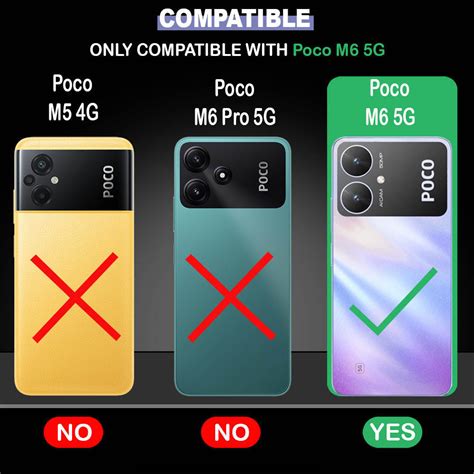 Casotec Flip Cover Back Case For Poco M6 5g Premium Leather Finish Inbuilt Pockets And Stand