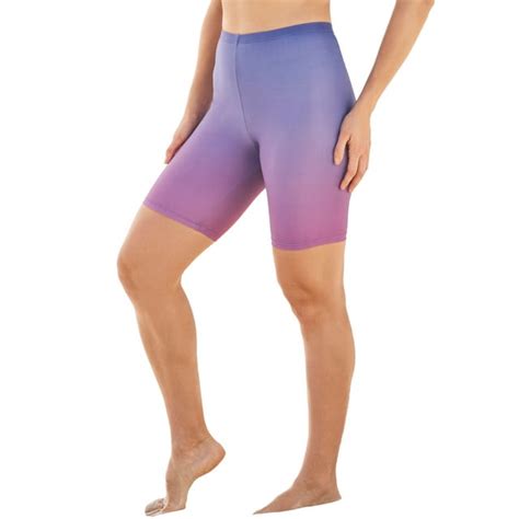 Swim 365 Womens Plus Size High Waist Swim Bike Short 34 Mirtilla