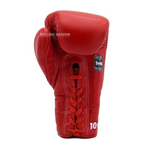 Găng Tay Twins Bgll1 Lace Up Gloves Red Red Boxing Saigon