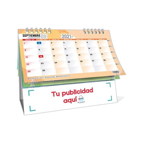 Escritorio Horizontal Base Vinil Blanco Calendarios Y Mas