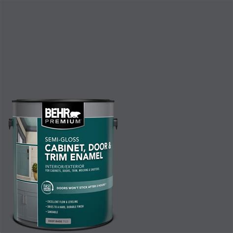 Behr Premium Gal N Orion Gray Semi Gloss Enamel Interior