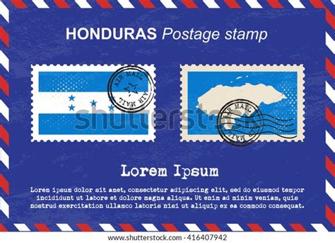 Honduras Postage Stamp Postage Stamp Vintage Vector De Stock Libre De