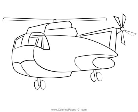 Army Helicopter Coloring Page for Kids - Free Helicopters Printable ...